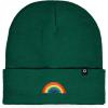imageDALIX Embroidered Rainbow Beanie Cap Cuffed Knit Hat Women MenGreen