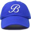 imageDALIX Initial Hat Letter B Womens Baseball Cap Monogram Cursive EmbroideredRoyal Blue