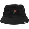 imageDALIX Rose Embroidered Bucket HatBlack