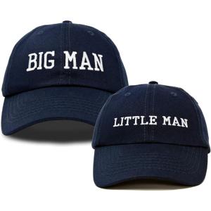 imageDALIX Big Man Little Man Hat Father Son Matching Cap Fun GiftsNavy Blue