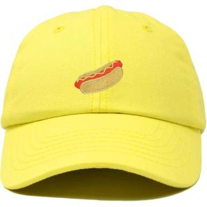 imageDALIX Hot Dog Hat Embroidered Mens Womens Baseball CapMinion Yellow