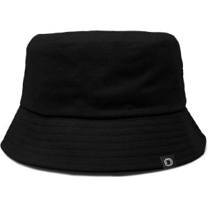 imageDALIX Solid 100 Cotton Unisex Outdoor Summer Bucket HatBlack