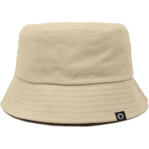 imageDALIX Solid 100 Cotton Unisex Outdoor Summer Bucket HatSesame Beige