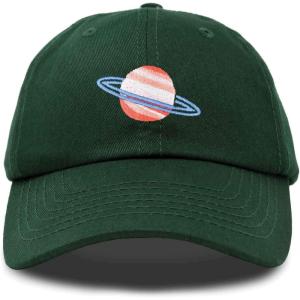 imagePlanet Saturn Ball Cap Embroidered HatDark Green