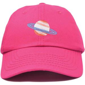 imagePlanet Saturn Ball Cap Embroidered HatHot Pink