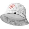 imageDALIX Embroidered Love Heart Tie Dye Cotton Outdoor Summer Bucket Hat in GrayGray