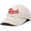 imageDALIX Embroidered Varsity Dad Cotton Dad Hat Father College GiftBeige