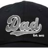 imageDALIX Embroidered Varsity Dad Cotton Dad Hat Father College GiftBlack