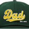 imageDALIX Embroidered Varsity Dad Cotton Dad Hat Father College GiftDark Green