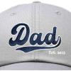 imageDALIX Embroidered Varsity Dad Cotton Dad Hat Father College GiftGray