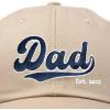 imageDALIX Embroidered Varsity Dad Cotton Dad Hat Father College GiftKhaki