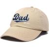 imageDALIX Embroidered Varsity Dad Cotton Dad Hat Father College GiftKhaki