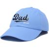 imageDALIX Embroidered Varsity Dad Cotton Dad Hat Father College GiftLight Blue