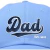 imageDALIX Embroidered Varsity Dad Cotton Dad Hat Father College GiftLight Blue