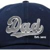 imageDALIX Embroidered Varsity Dad Cotton Dad Hat Father College GiftNavy Blue