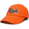 imageDALIX Embroidered Varsity Dad Cotton Dad Hat Father College GiftOrange