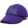 imageDALIX Embroidered Varsity Dad Cotton Dad Hat Father College GiftPurple