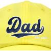 imageDALIX Embroidered Varsity Dad Cotton Dad Hat Father College GiftYellow