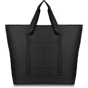 imageDALIX 25quot Large Insulated Tote Bag wZipper Leakproof in Black