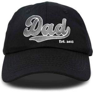 imageDALIX Embroidered Varsity Dad Cotton Dad Hat Father College GiftBlack