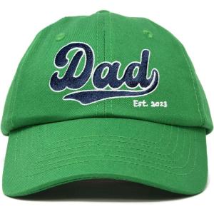 imageDALIX Embroidered Varsity Dad Cotton Dad Hat Father College GiftKelly Green