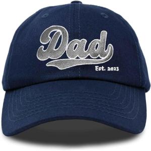imageDALIX Embroidered Varsity Dad Cotton Dad Hat Father College GiftNavy Blue