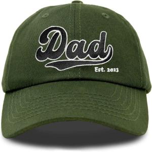 imageDALIX Embroidered Varsity Dad Cotton Dad Hat Father College GiftOlive