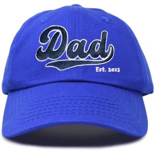 imageDALIX Embroidered Varsity Dad Cotton Dad Hat Father College GiftRoyal Blue