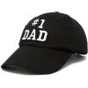 imageDALIX 1 Dad Hat Number One Embroidered Baseball CapBlack