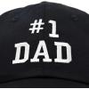 imageDALIX 1 Dad Hat Number One Embroidered Baseball CapBlack