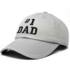 imageDALIX 1 Dad Hat Number One Embroidered Baseball CapGray