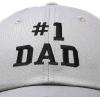 imageDALIX 1 Dad Hat Number One Embroidered Baseball CapGray