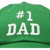 imageDALIX 1 Dad Hat Number One Embroidered Baseball CapKelly Green