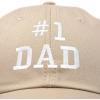 imageDALIX 1 Dad Hat Number One Embroidered Baseball CapKhaki