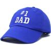 imageDALIX 1 Dad Hat Number One Embroidered Baseball CapRoyal Blue