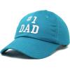 imageDALIX 1 Dad Hat Number One Embroidered Baseball CapTeal