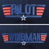 imageDALIX Father Son Pilot and Wingman Matching Hat Set Embroidered Baseball CapNavy Blue