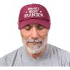 imageDALIX Worlds Best Grandpa Dad Hat Grandfather Gift Cotton CapMaroon