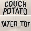 imageFather Son Couch Potato Tater Tot Ball Cap Embroidered HatBeige