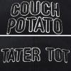 imageFather Son Couch Potato Tater Tot Ball Cap Embroidered HatBlack