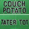 imageFather Son Couch Potato Tater Tot Ball Cap Embroidered HatKelly Green