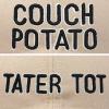 imageFather Son Couch Potato Tater Tot Ball Cap Embroidered HatKhaki