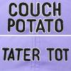 imageFather Son Couch Potato Tater Tot Ball Cap Embroidered HatLavender