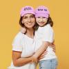 imageFather Son Couch Potato Tater Tot Ball Cap Embroidered HatLight Pink
