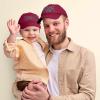 imageFather Son Couch Potato Tater Tot Ball Cap Embroidered HatMaroon