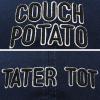 imageFather Son Couch Potato Tater Tot Ball Cap Embroidered HatNavy Blue