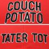 imageFather Son Couch Potato Tater Tot Ball Cap Embroidered HatRed