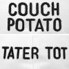 imageFather Son Couch Potato Tater Tot Ball Cap Embroidered HatWhite