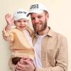 imageFather Son Couch Potato Tater Tot Ball Cap Embroidered HatWhite