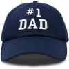 imageDALIX 1 Dad Hat Number One Embroidered Baseball CapNavy Blue